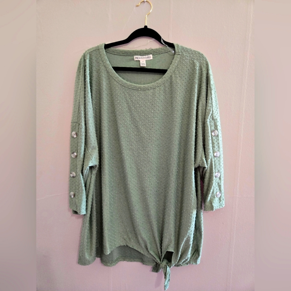 Dolman Sleeve Top with Bumpy Texture